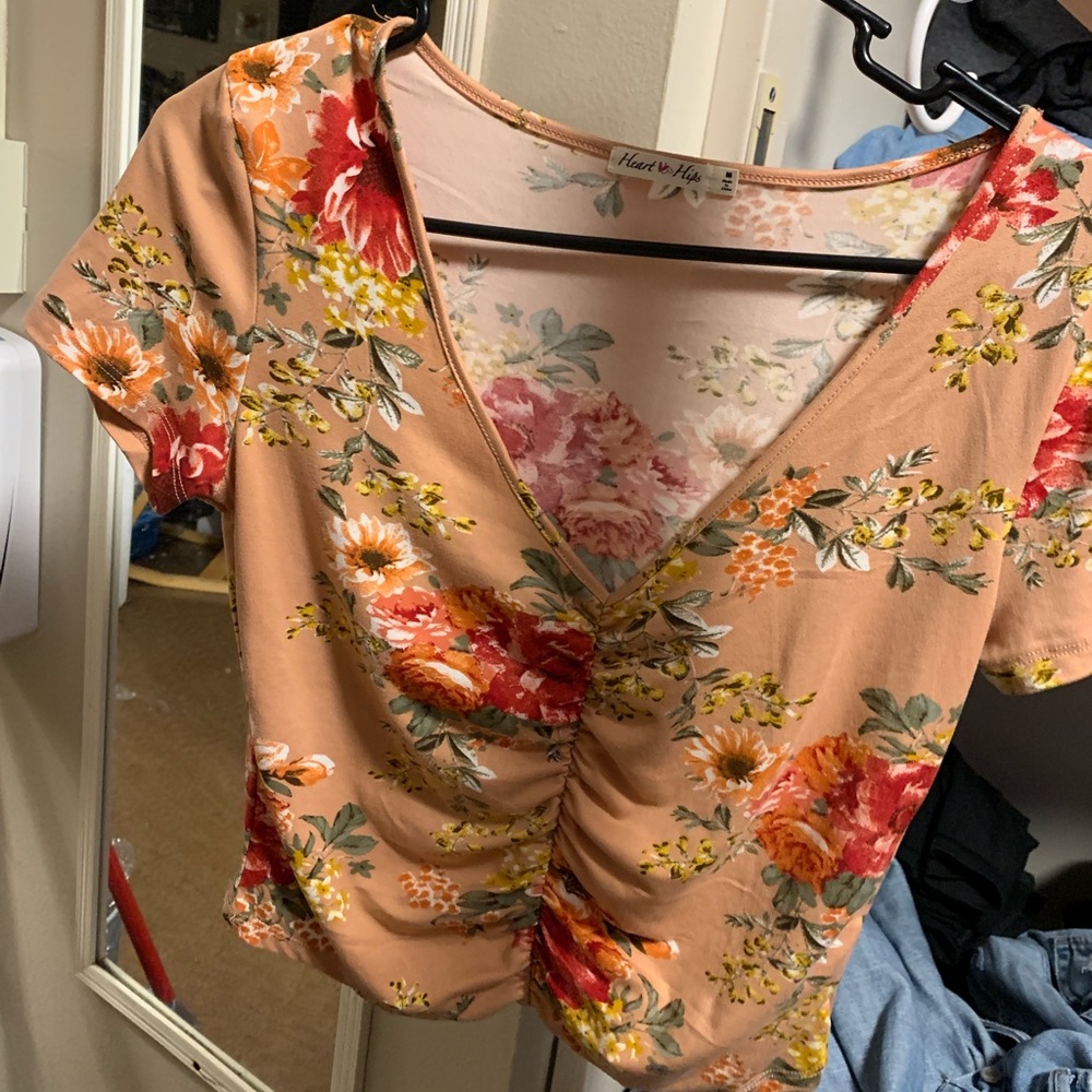 Urban outfitters floral Crop Top
